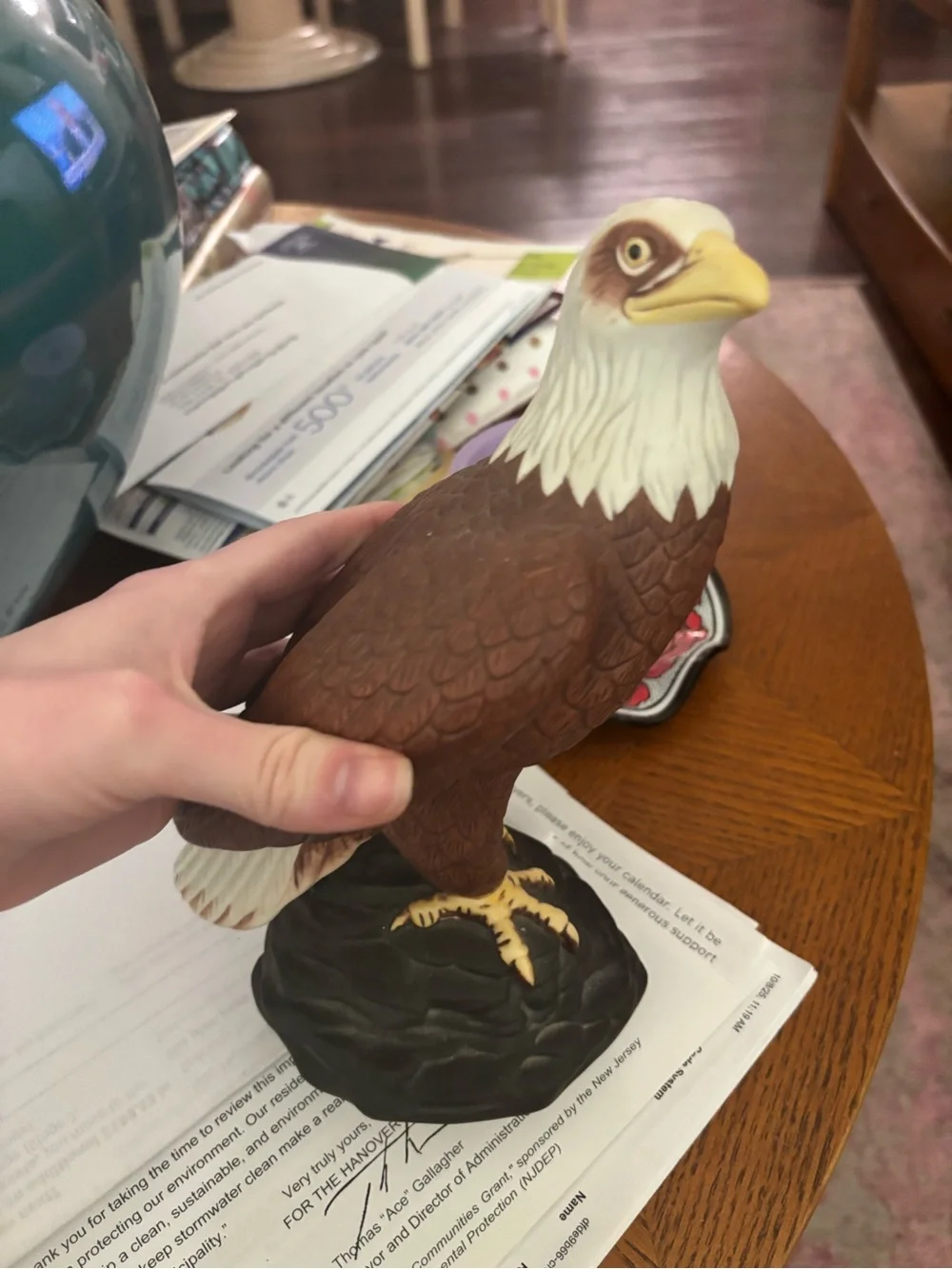 Vintage Bald Eagle Figure